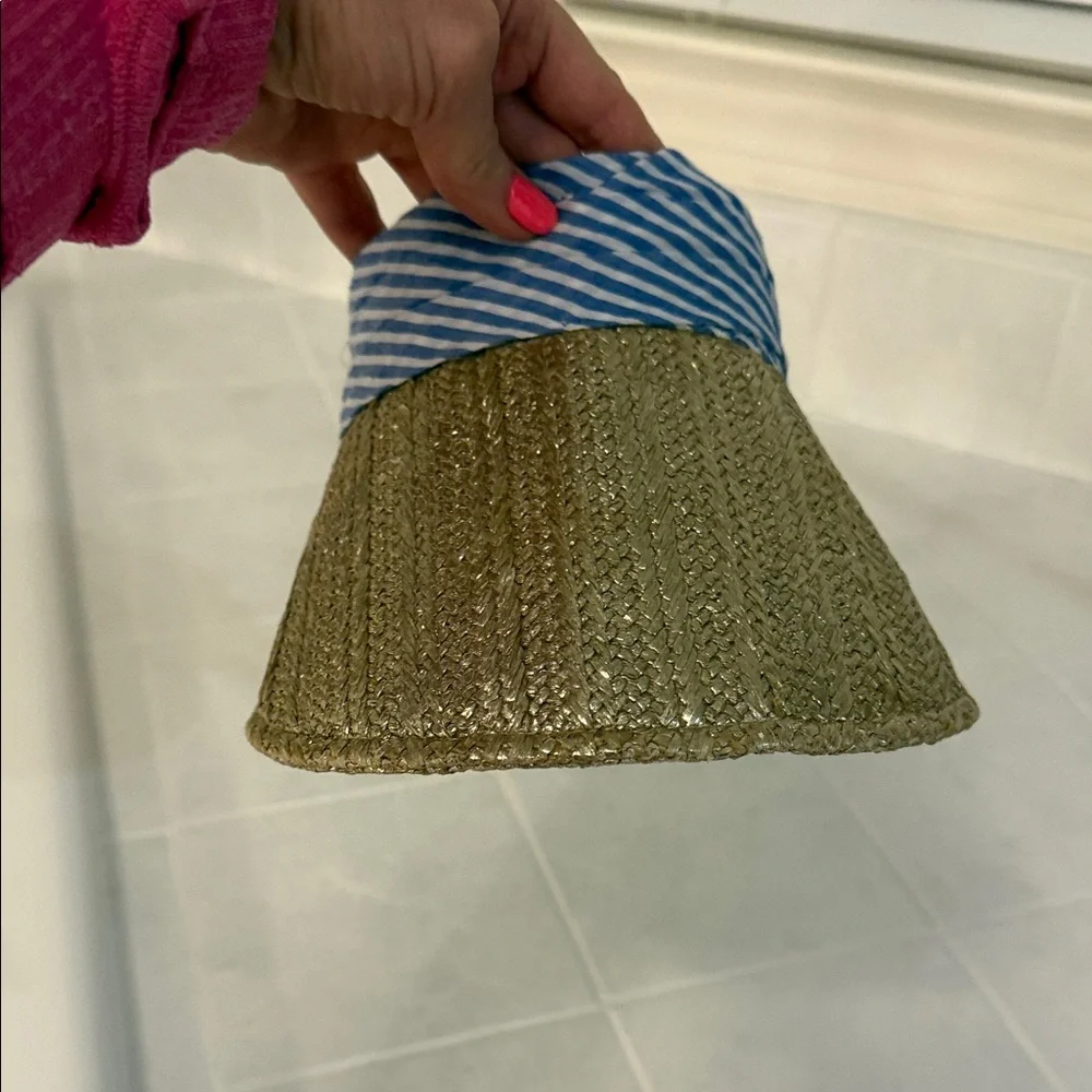 Lilly Pulitzer Gold and Blue Women's Visor - Picture 6 of 9